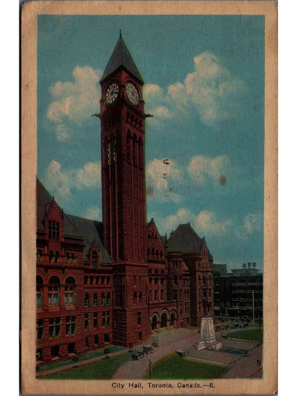City Hall Toronto, Ontario, Canada Postcard